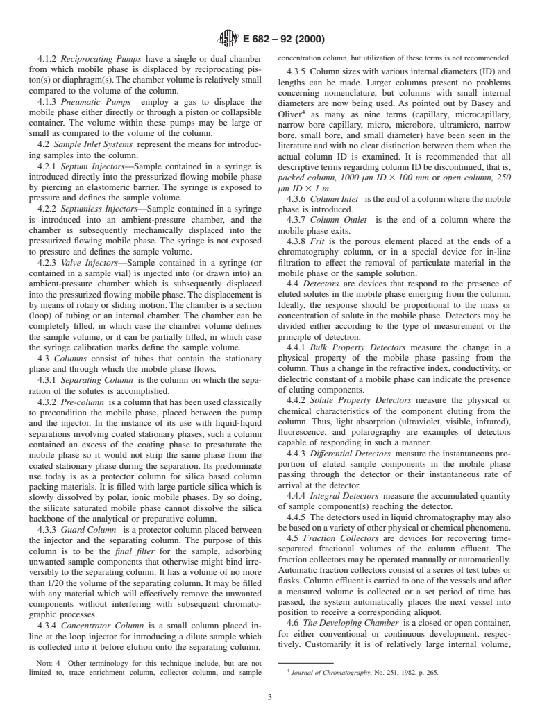 ASTM E682-92(2000) - Standard Practice for Liquid Chromatography Terms and Relationships