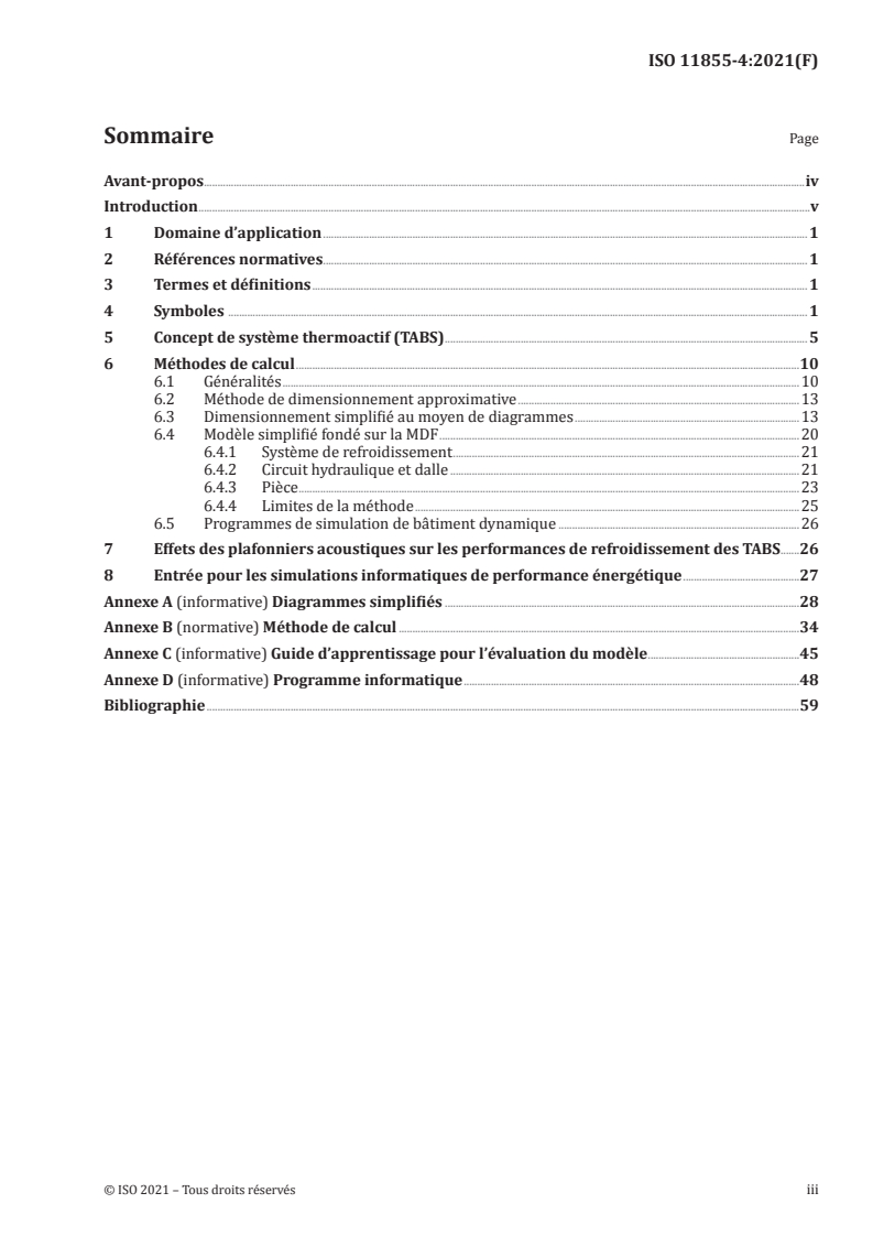 ISO 11855-4:2021 - Conception de l'environnement des bâtiments — Systèmes intégrés de chauffage et de refroidissement par rayonnement — Partie 4: Dimensionnement et calculs relatifs au chauffage adiabatique et à la puissance frigorifique pour systèmes d'éléments de construction thermoactifs (TABS)
Released:8/5/2021