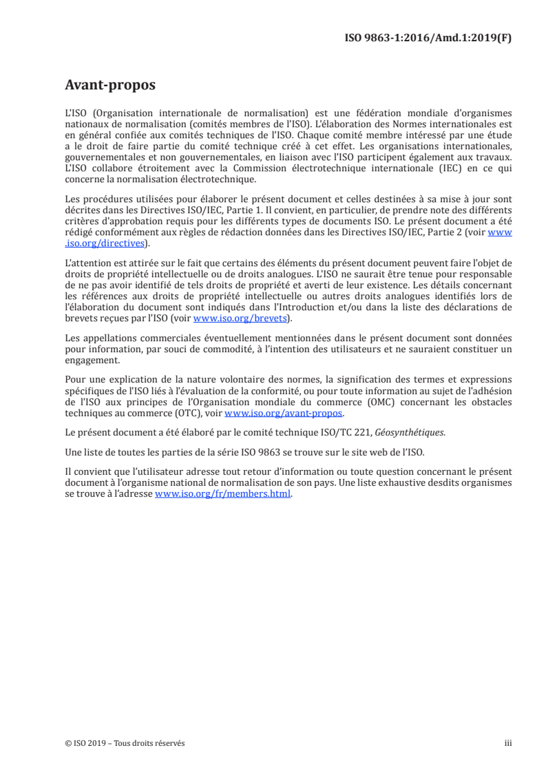 ISO 9863-1:2016/Amd 1:2019 - Géosynthétiques — Détermination de l'épaisseur à des pressions spécifiées — Partie 1: Couches individuelles — Amendement 1
Released:12/4/2019