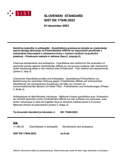 EN 17846:2023 - BARVE - Page 1 preview