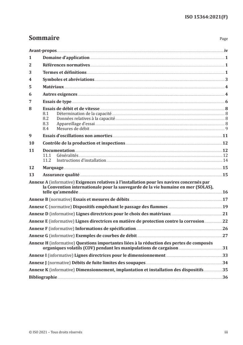 ISO 15364:2021 - Navires et technologie maritime — Soupapes de pression/dépression pour citernes à cargaison et dispositifs pour empêcher le passage des flammes vers les citernes à cargaison
Released:2/12/2021
