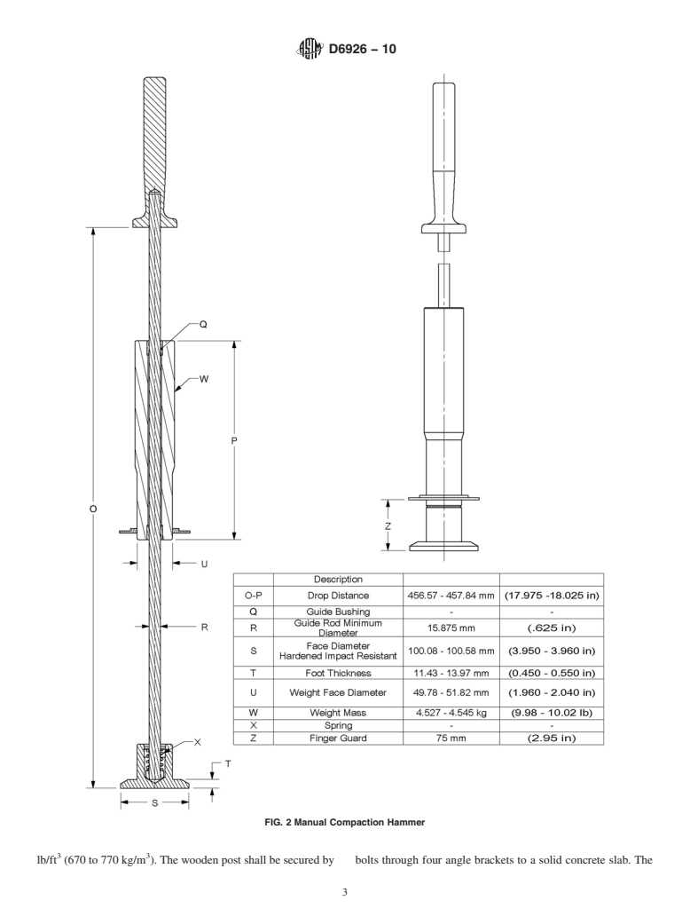 ASTM D6926-10 - Standard Practice for Preparation of Bituminous Specimens Using Marshall Apparatus