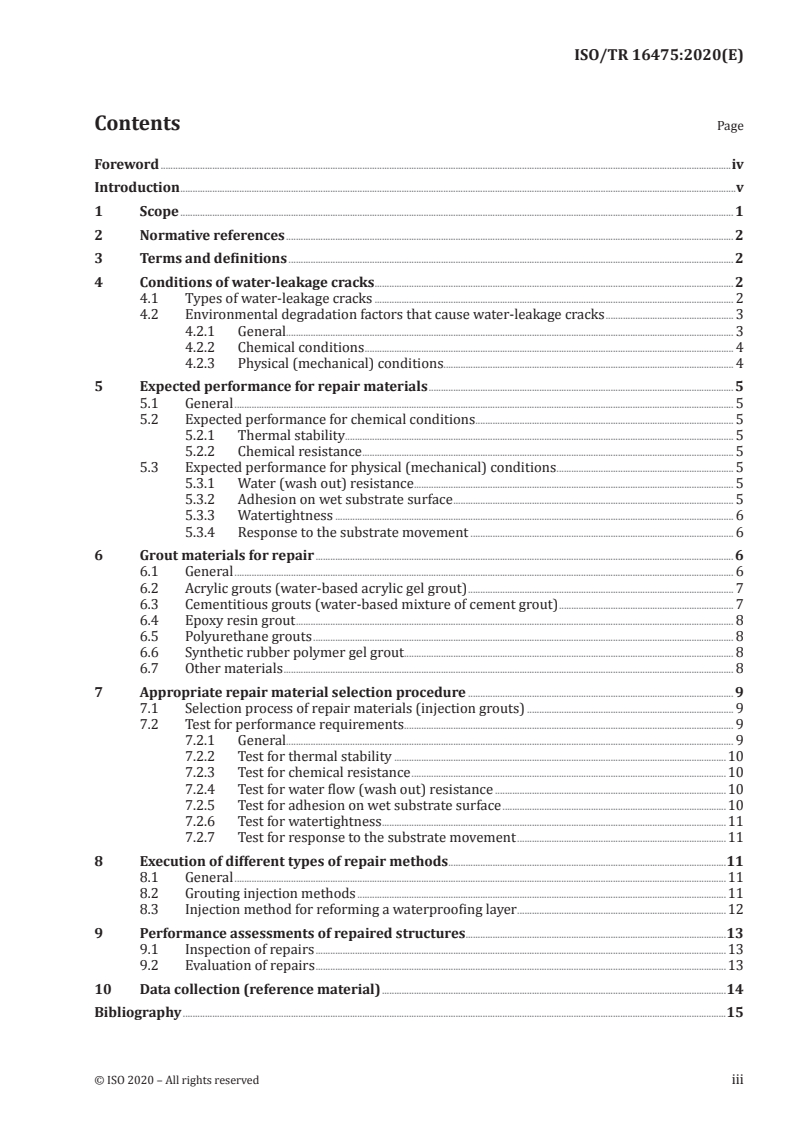 ISO/TR 16475:2020 ISO/TR 16475:2020 - General practices for the repair of water-leakage cracks in concrete structures
Released:3/20/2020