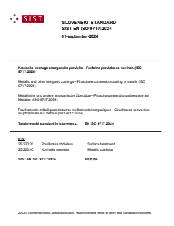 SIST EN ISO 9717:2024 - Page 1 preview