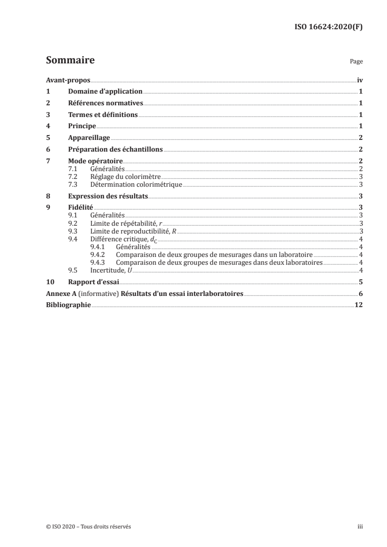 ISO 16624:2020 - Farine de blé tendre et semoule de blé dur — Détermination de la couleur par colorimétrie de réflectance diffuse
Released:3/9/2020