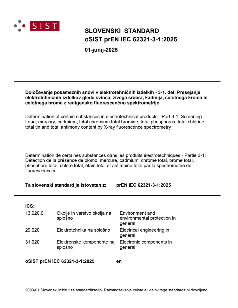 prEN IEC 62321-3-1:2025 - BARVE