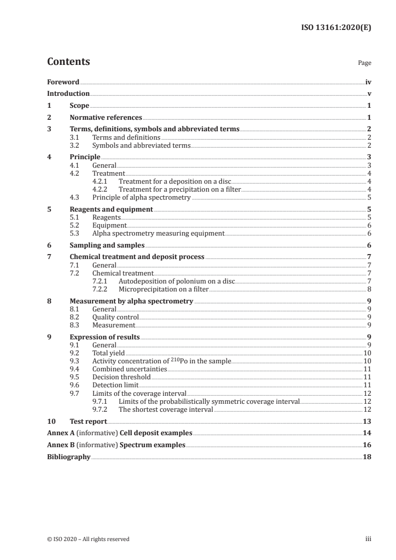 ISO 13161:2020 - Water quality — Polonium 210 — Test method using alpha spectrometry
Released:7/31/2020