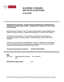 EN IEC 61169-70:2024 EN IEC 61169-70:2024 - Page 1 preview