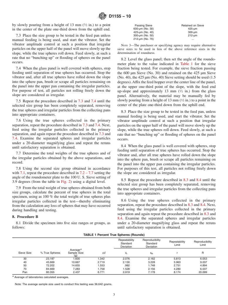 ASTM D1155-10 - Standard Test Method for Roundness of Glass Spheres