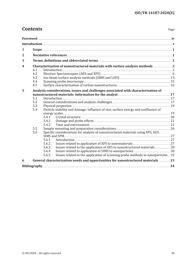 ISO/TR 14187:2020 - Surface chemical analysis — Characterization of nanostructured materials
Released:6/30/2020