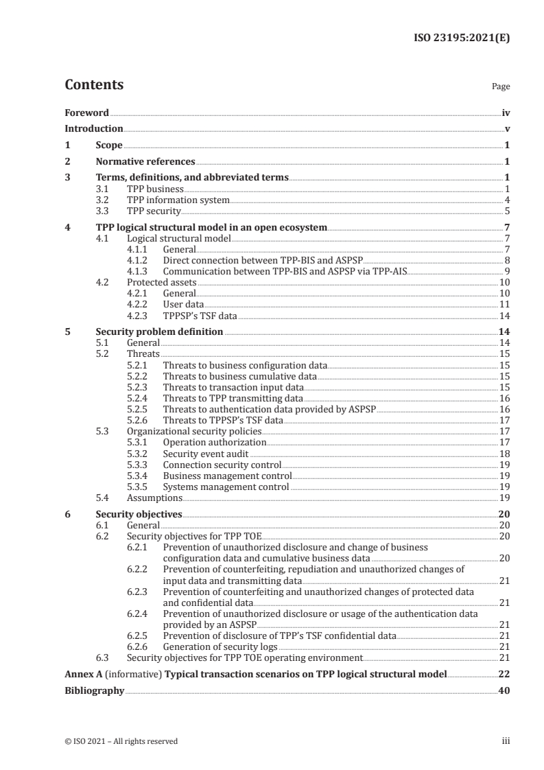 ISO 23195:2021 - Security objectives of information systems of third-party payment services
Released:6/11/2021