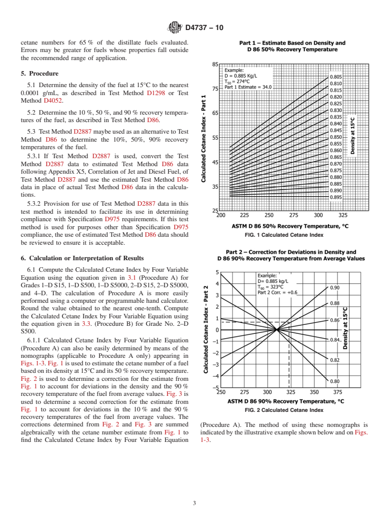 ASTM D4737-10 - Standard Test Method for Calculated Cetane Index by Four Variable Equation