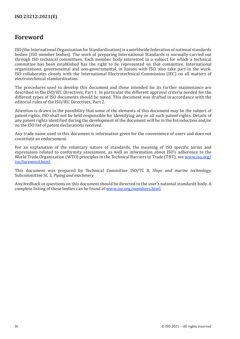 ISO 23212:2021 ISO 23212:2021 - Ships and marine technology — Flange connection for fuel and lubrication oil bunkering — Basic dimensions and technical requirements
Released:3/22/2021 - Page 4 preview