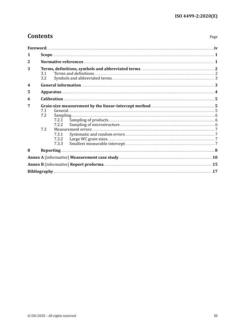 ISO 4499-2:2020 - Hardmetals — Metallographic determination of microstructure — Part 2: Measurement of WC grain size
Released:7/3/2020