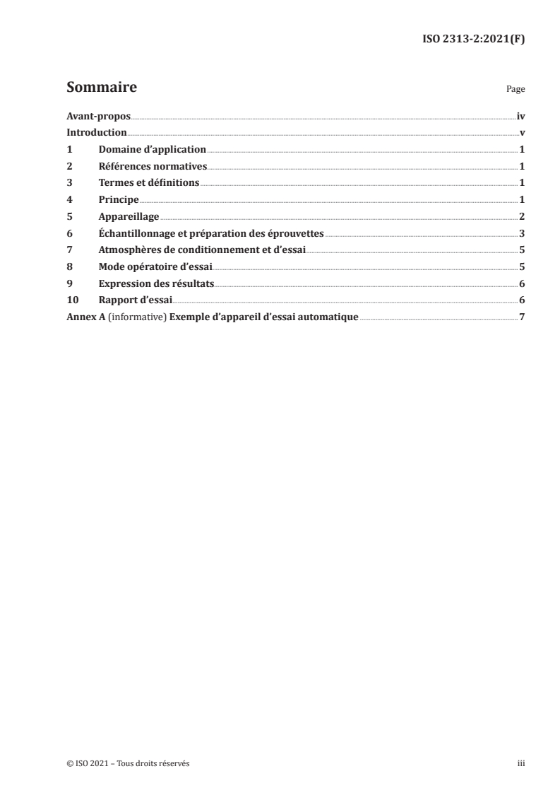 ISO 2313-2:2021 - Textiles — Détermination de l’auto-défroissabilité d’une éprouvette d’étoffe pliée, par mesurage de l’angle rémanent après pliage — Partie 2: Méthode de l'éprouvette pliée verticalement
Released:8/23/2021