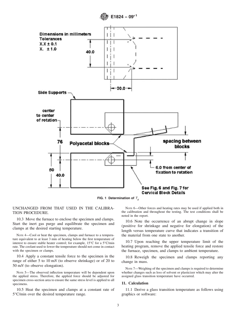 ASTM E1824-09e1 - Standard Test Method for  Assignment of a Glass Transition Temperature Using Thermomechanical Analysis: Tension Method