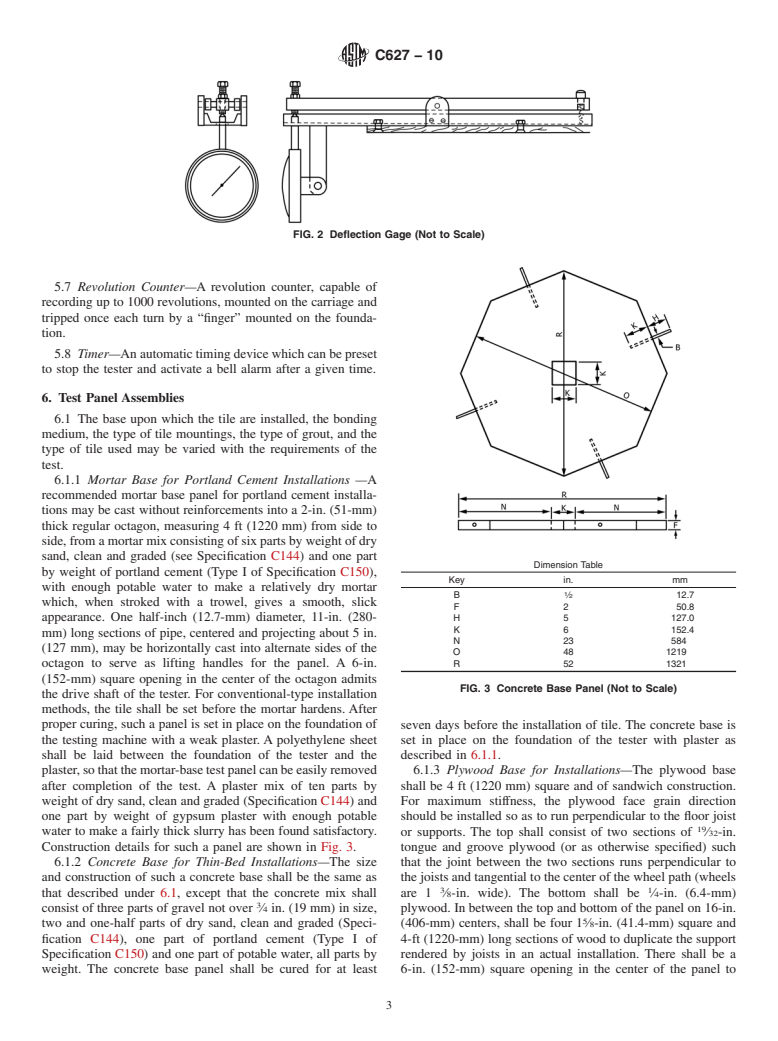 ASTM C627-10 - Standard Test Method for Evaluating Ceramic Floor Tile Installation Systems Using the Robinson-Type Floor Tester