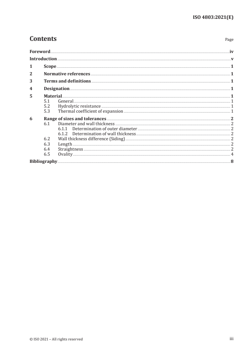 ISO 4803:2021 - Laboratory glassware — Borosilicate glass tubing
Released:10/8/2021