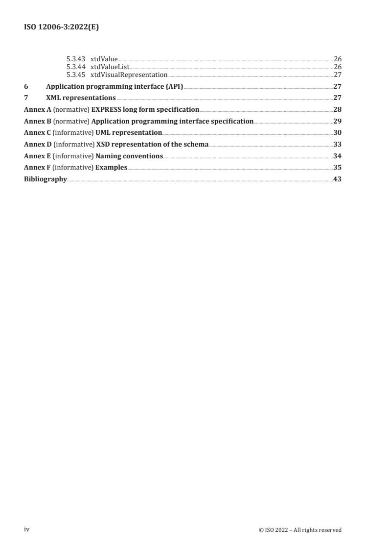 ISO 12006-3:2022 ISO 12006-3:2022 - Building construction — Organization of information about construction works — Part 3: Framework for object-oriented information
Released:15. 07. 2022 - Page 4 preview