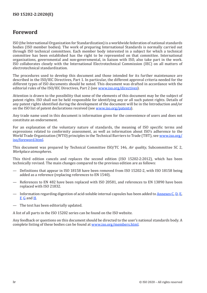 ISO 15202-2:2020 ISO 15202-2:2020 - Workplace air — Determination of metals and metalloids in airborne particulate matter by inductively coupled plasma atomic emission spectrometry — Part 2: Sample preparation
Released:5/5/2020 - Page 4 preview