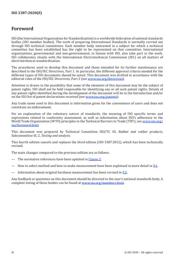ISO 3387:2020 ISO 3387:2020 - Rubber -- Determination of crystallization effects by hardness measurements - Page 4 preview