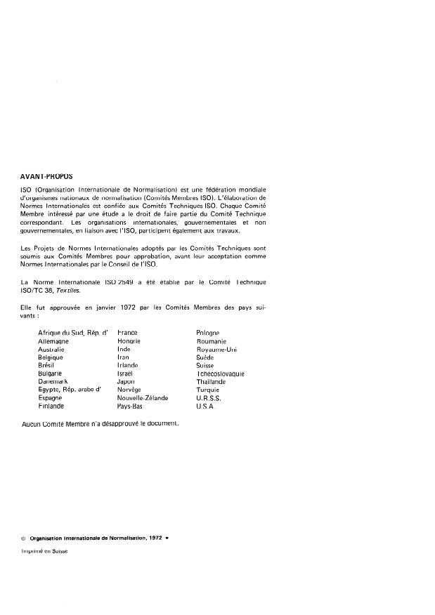 ISO 2549:1972 ISO 2549:1972 - Tapis faits a la main -- Détermination de la longueur de jambage de touffe au-dessus du dossier tissé - Page 2 preview