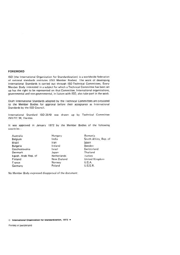 ISO 2549:1972 ISO 2549:1972 - Textile floor coverings -- Hand-knotted carpets -- Determination of tuft leg length above the woven ground - Page 2 preview