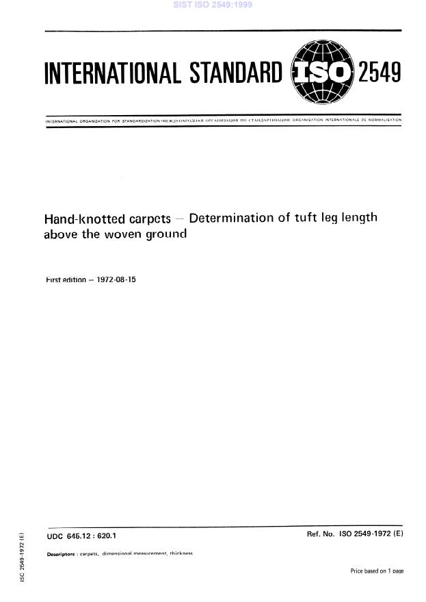 ISO 2549:1972 ISO 2549:1999 - Page 3 preview