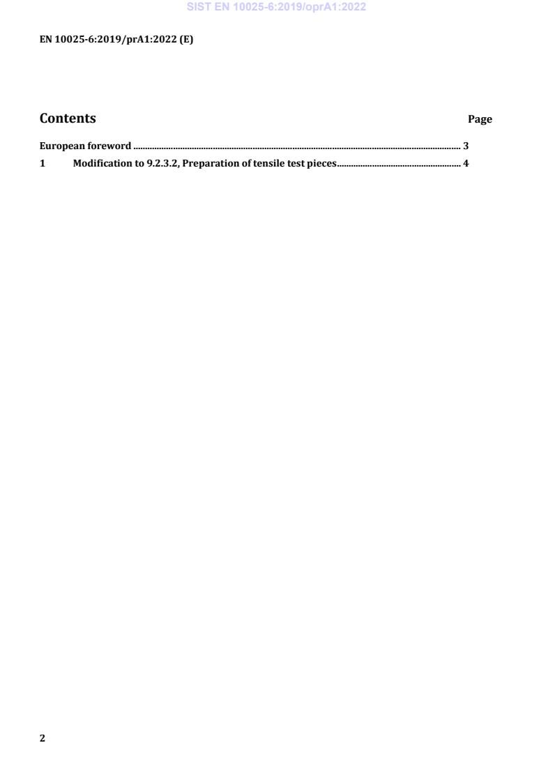 EN 10025-6:2019/prA1 EN 10025-6:2019/oprA1:2022 - Page 4 preview