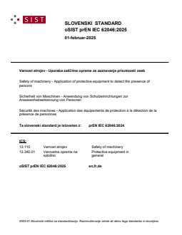 oSIST prEN IEC 62046:2025 - BARVE - Page 1 preview