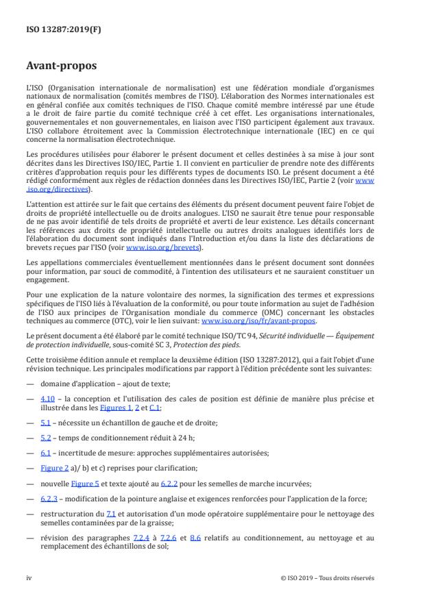 ISO 13287:2019 ISO 13287:2019 - Équipement de protection individuelle -- Chaussures -- Méthode d'essai pour la résistance au glissement - Page 4 preview