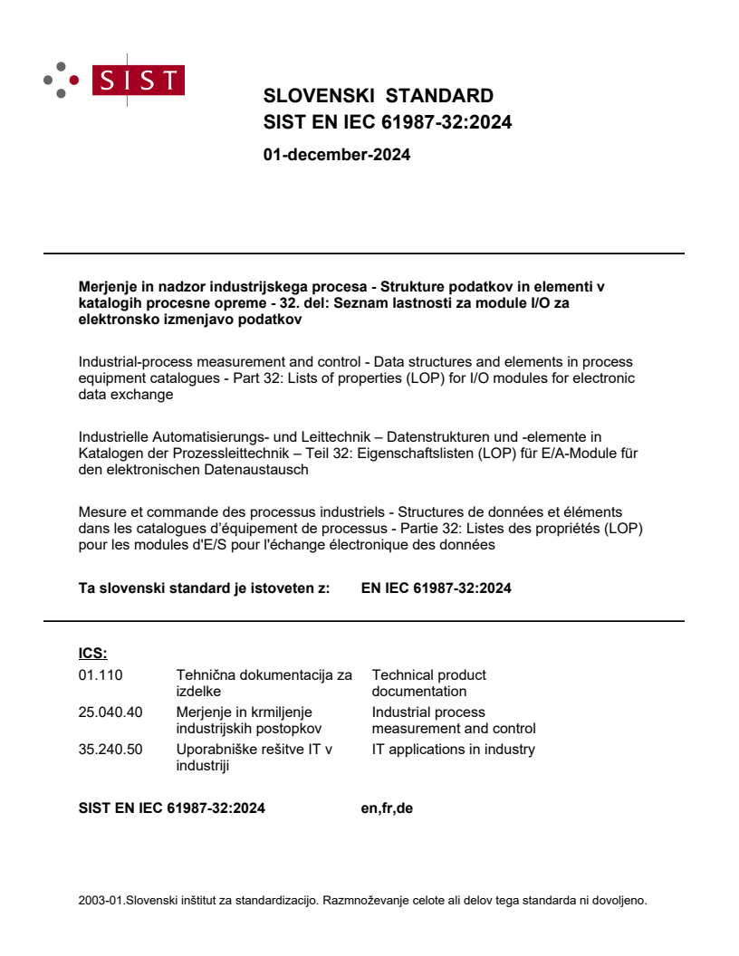 EN IEC 61987-32:2024