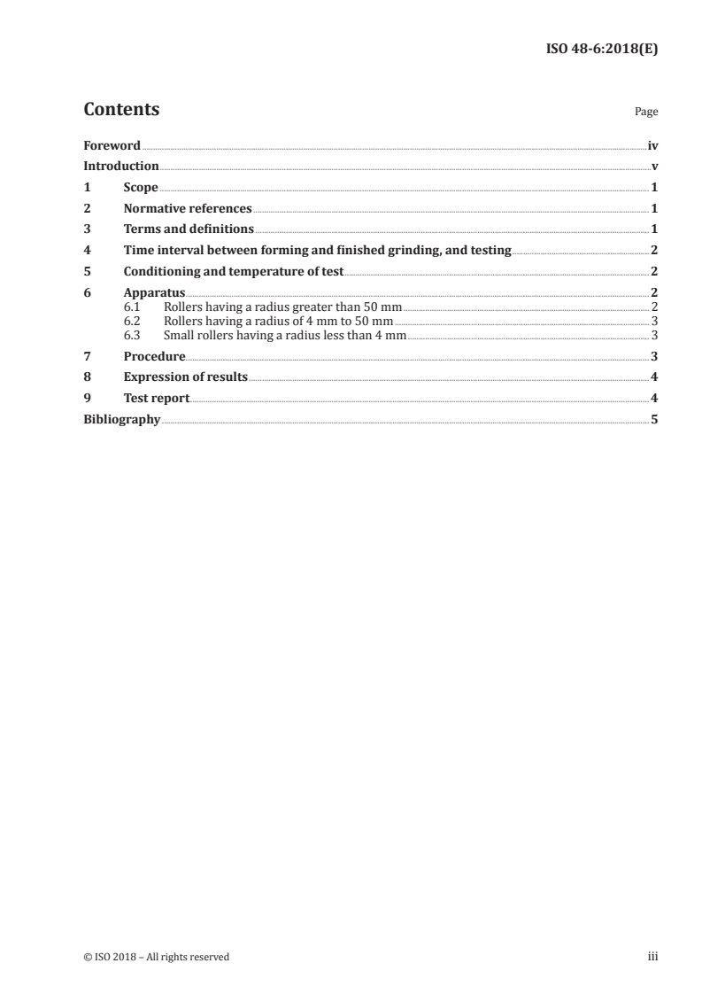 ISO 48-6:2018 - Rubber, vulcanized or thermoplastic — Determination of hardness — Part 6: Apparent hardness of rubber-covered rollers by IRHD method
Released:8/20/2018
