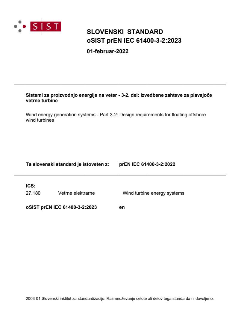 prEN IEC 61400-3-2:2023