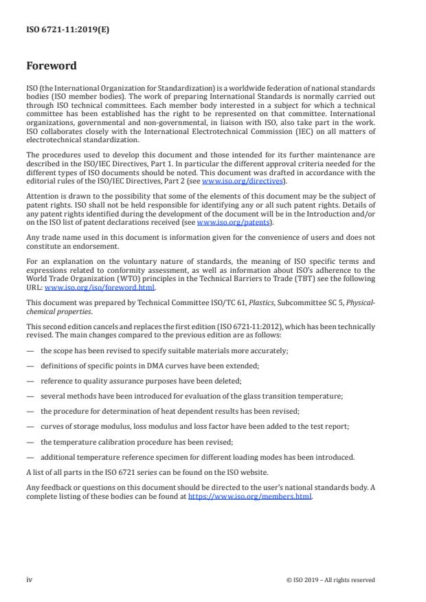 ISO 6721-11:2019 ISO 6721-11:2019 - Plastics -- Determination of dynamic mechanical properties - Page 4 preview