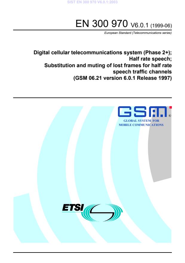 SIST EN 300 970 V6.0.1:2003