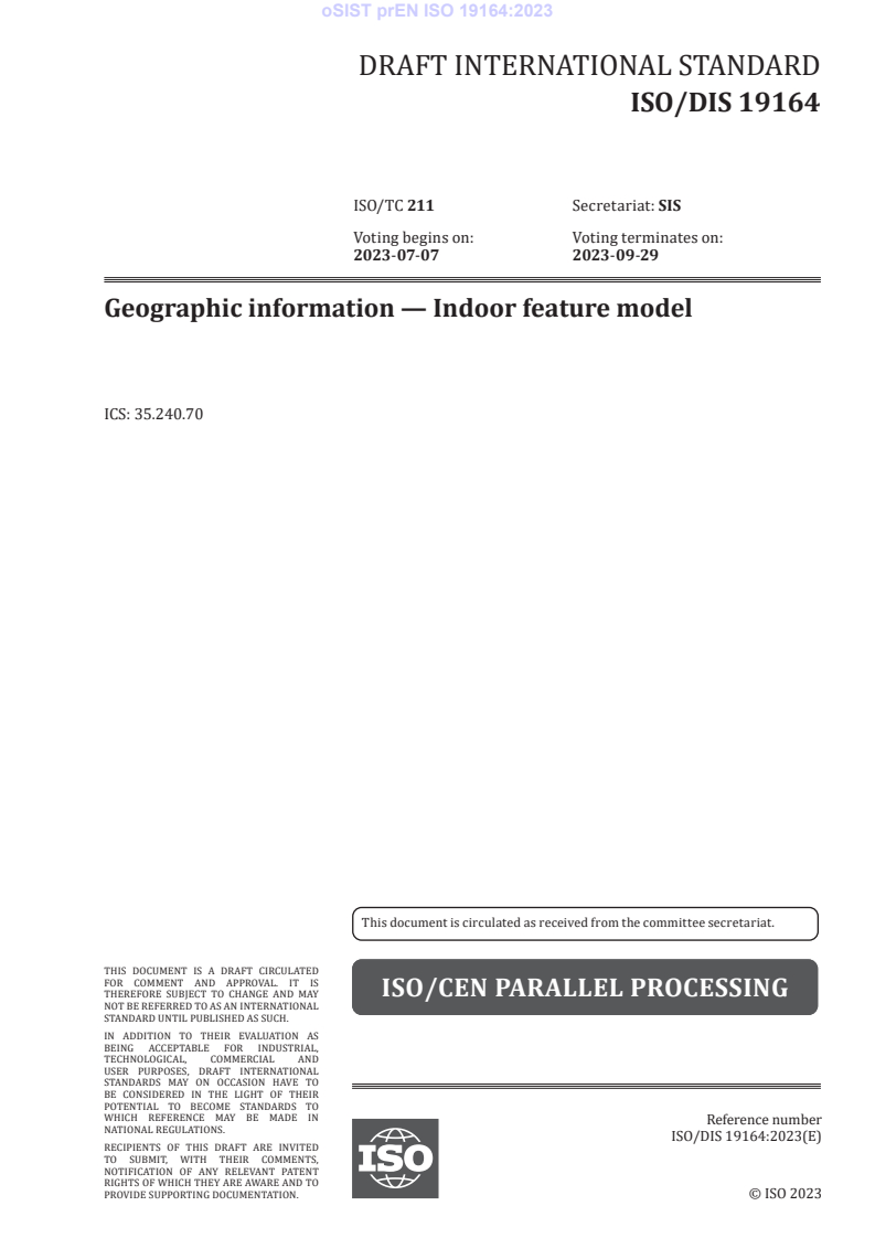 prEN ISO 19164:2023 - BARVE