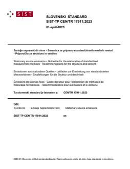 CEN/TR 17911:2023 TP CEN/TR 17911:2023 - Page 1 preview