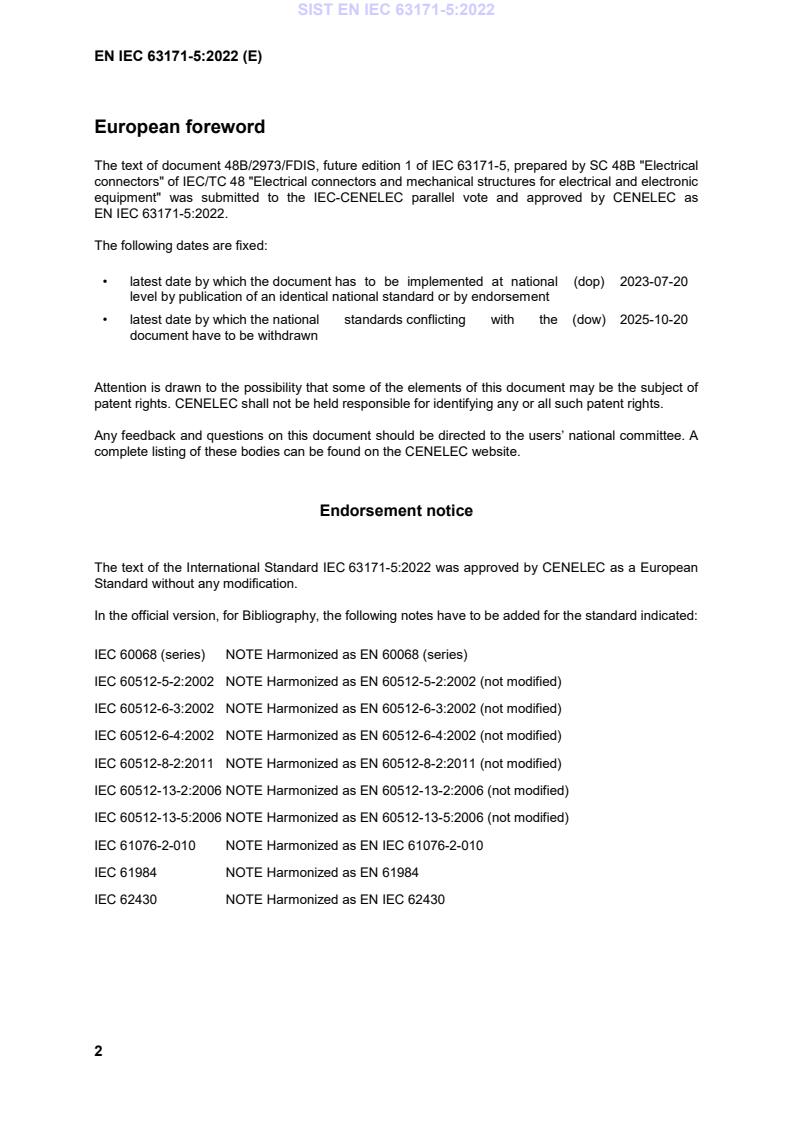 EN IEC 63171-5:2022 EN IEC 63171-5:2022 - Page 4 preview