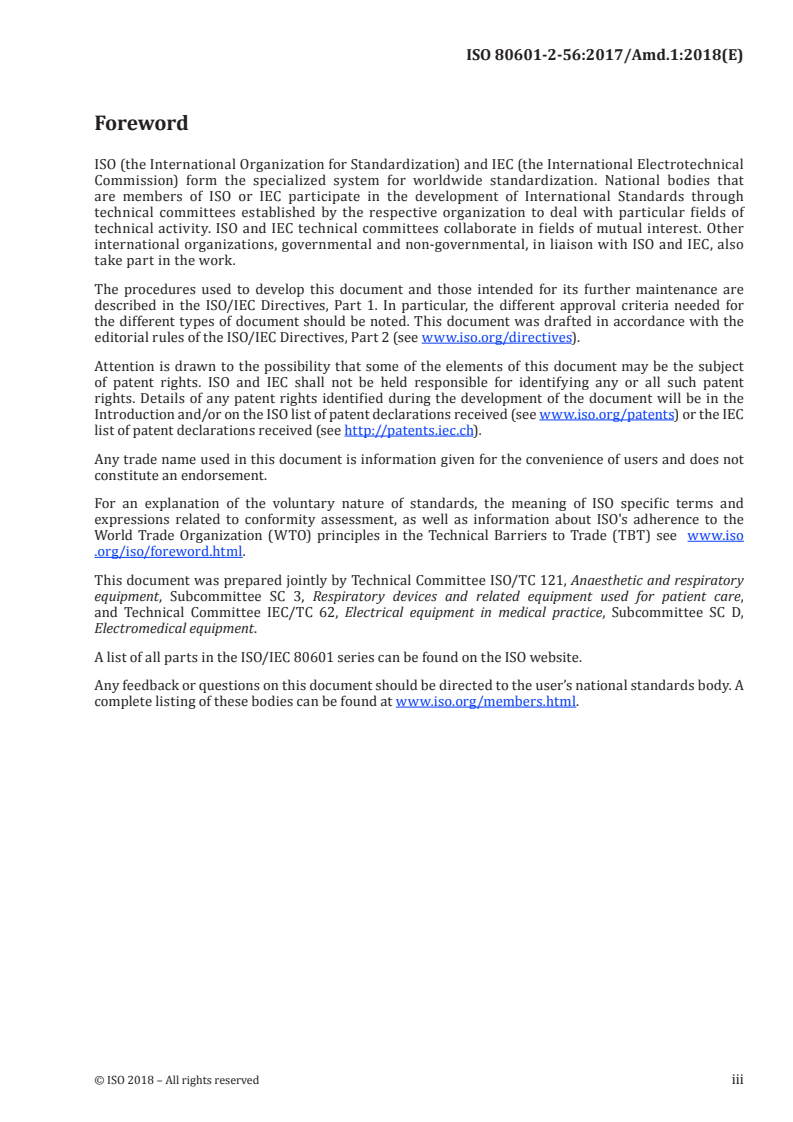 ISO 80601-2-56:2017/Amd 1:2018 - Medical electrical equipment — Part 2-56: Particular requirements for basic safety and essential performance of clinical thermometers for body temperature measurement — Amendment 1
Released:12/4/2018