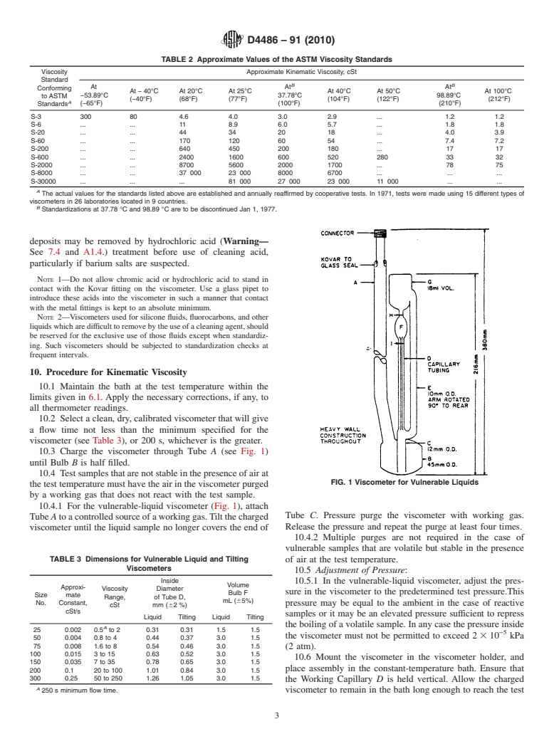 ASTM D4486-91(2010) - Standard Test Method for Kinematic Viscosity of Volatile and Reactive Liquids