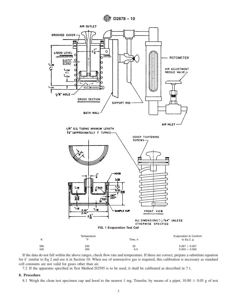 REDLINE ASTM D2878-10 - Standard Test Method for Estimating Apparent Vapor Pressures and Molecular Weights of Lubricating Oils