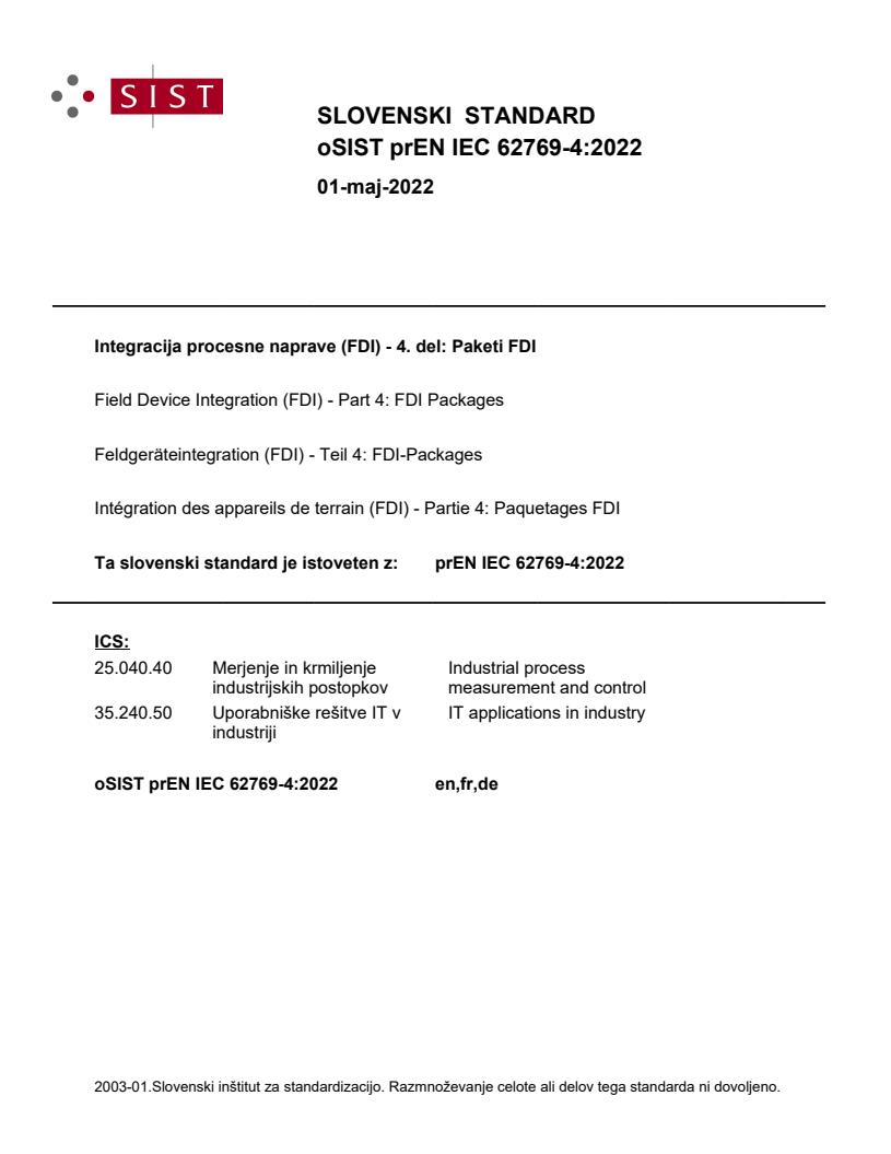 prEN IEC 62769-4:2022 - BARVE