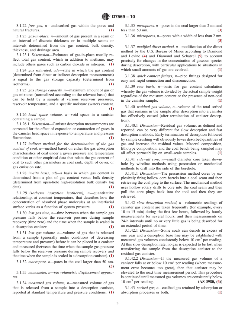 ASTM D7569-10 - Standard Practice for Determination of Gas Content of Coal-Direct Desorption Method