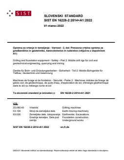 EN 16228-2:2014+A1:2022 - BARVE - Page 1 preview