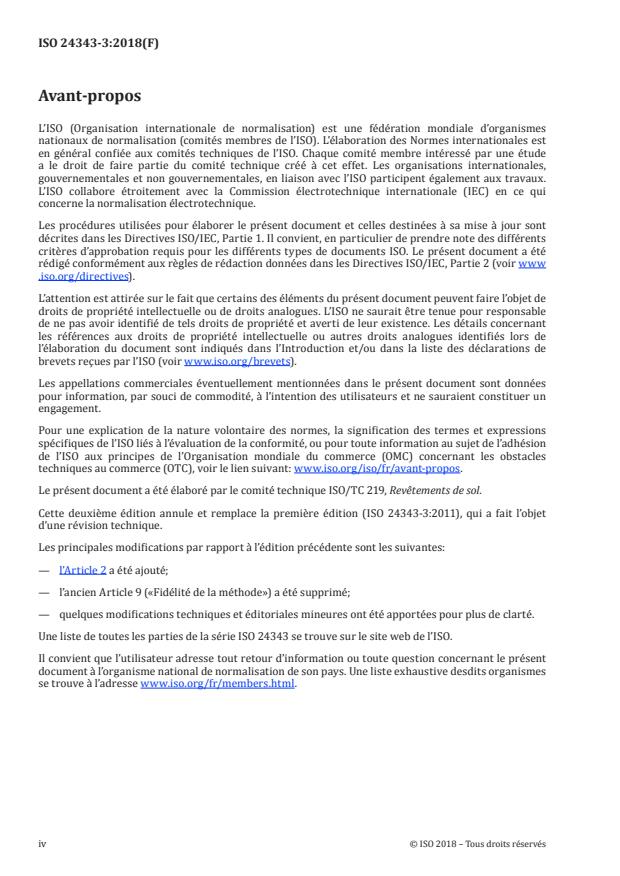 ISO 24343-3:2018 ISO 24343-3:2018 - Revetements de sol résilients et stratifiés -- Détermination du poinçonnement et du poinçonnement rémanent - Page 4 preview