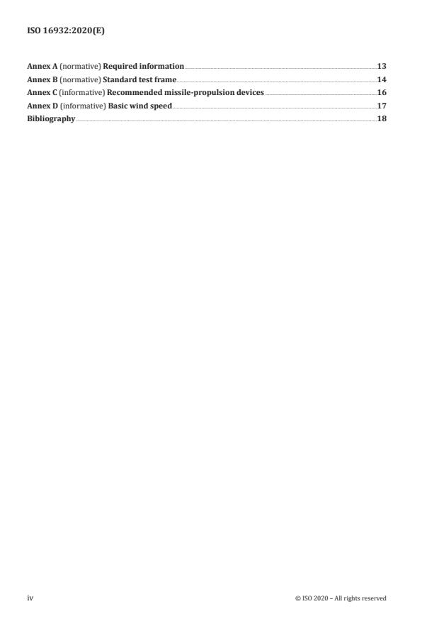ISO 16932:2020 ISO 16932:2020 - Glass in building -- Destructive-windstorm-resistant security glazing -- Test and classification - Page 4 preview