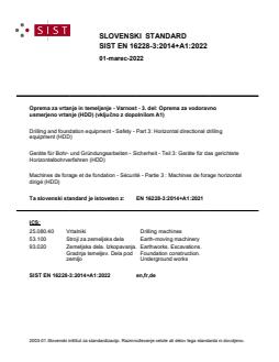 EN 16228-3:2014+A1:2022 - Page 1 preview