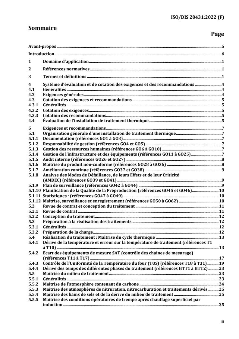 ISO/FDIS 20431 - Traitement thermique — Maîtrise de la qualité
Released:6/16/2022