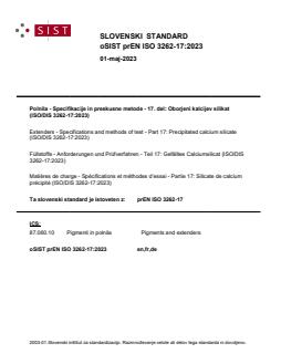 SIST EN ISO 3262-17:2024 oSIST prEN ISO 3262-17:2023 - Page 1 preview